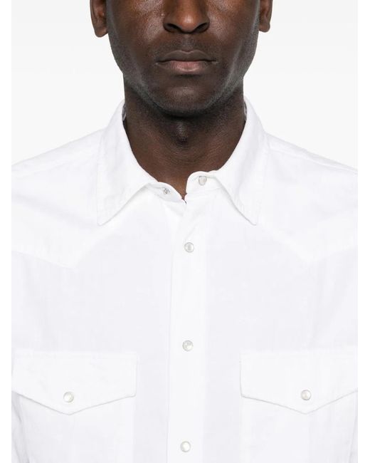 Jacob Cohen White Cotton Blend Shirt for men