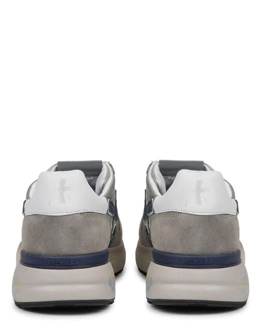 Premiata White Calf Leather Sneaker for men