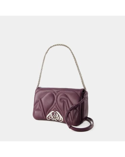 McQueen Purple The Seal Small Bag