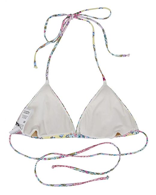 Mc2 Saint Barth Multicolor Triangle Bikini Top