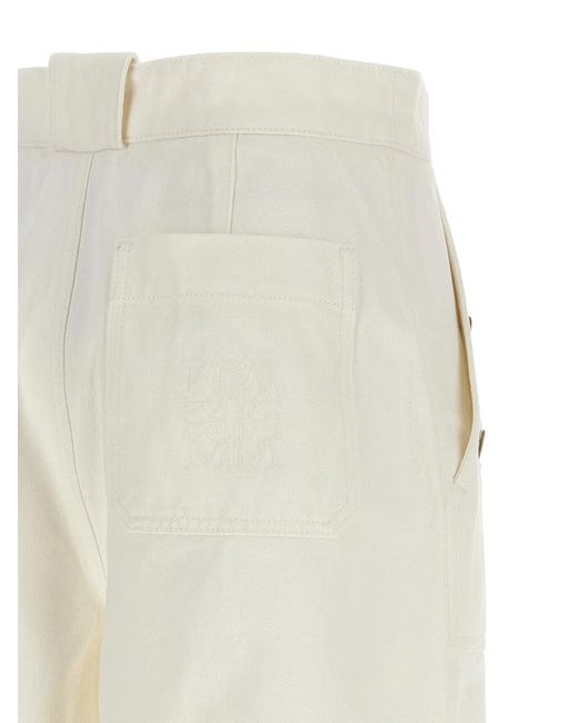 Max Mara White 'Mxmbadesse' Pants