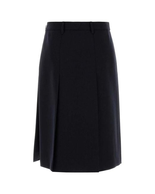 Prada Black Multi-Slit Skirt