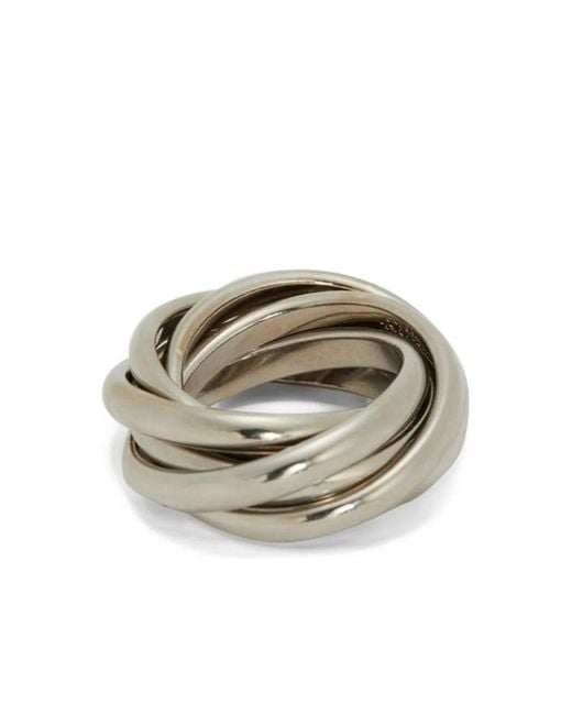 Jil Sander Metallic Toned Multilayer Engraved Bijoux
