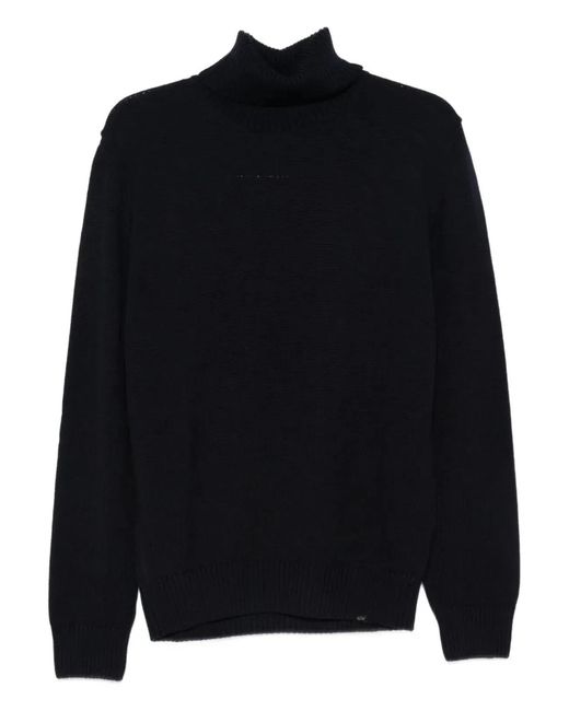 Paul & Shark Black Paul & Shark Turtle Neck Pullover for men