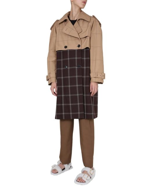 Marni Brown Double-Breasted Trench
