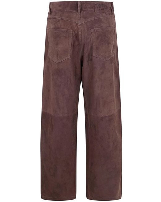 Max Mara Brown Max Mara S "Smmfulmine" Suede Trousers