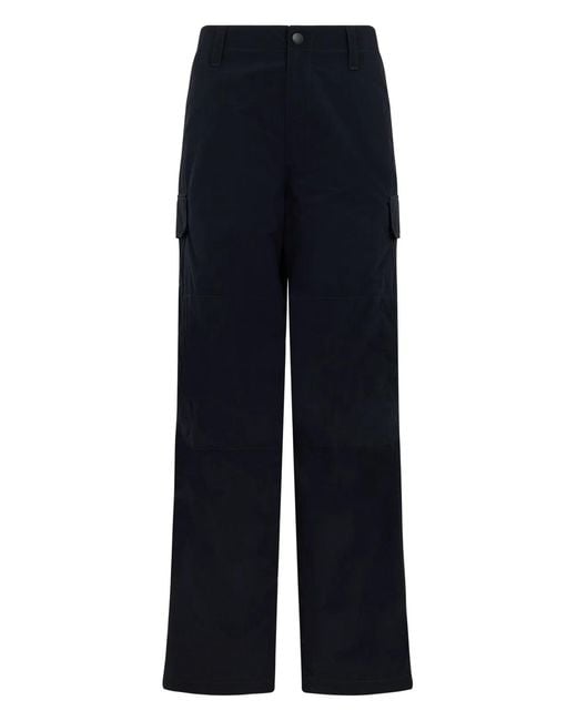 Burberry Blue High-Waisted Cargo Pants for men