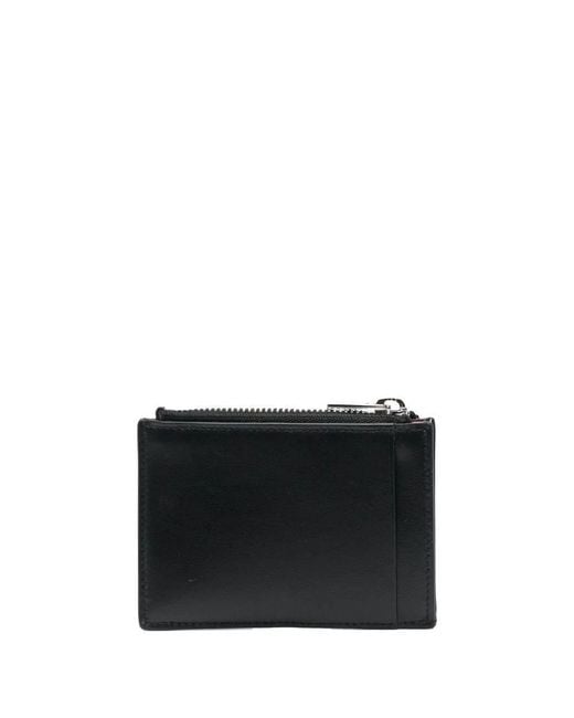 McQueen Black Coin Zip Holder for men