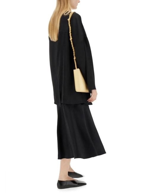 Jil Sander Black Flared Skirt