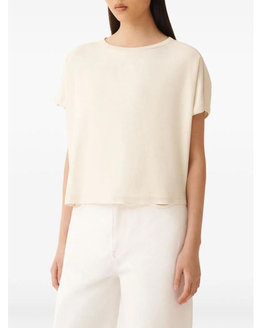 Fabiana Filippi Natural Cotton Elastane T-Shirt