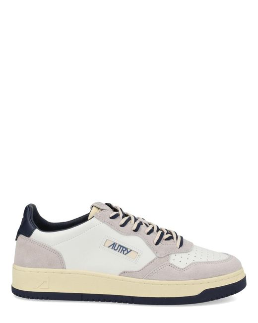 Autry White Medalist Low for men