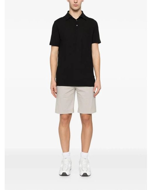 Zanone Black Short Sleeves Polo Shirt for men