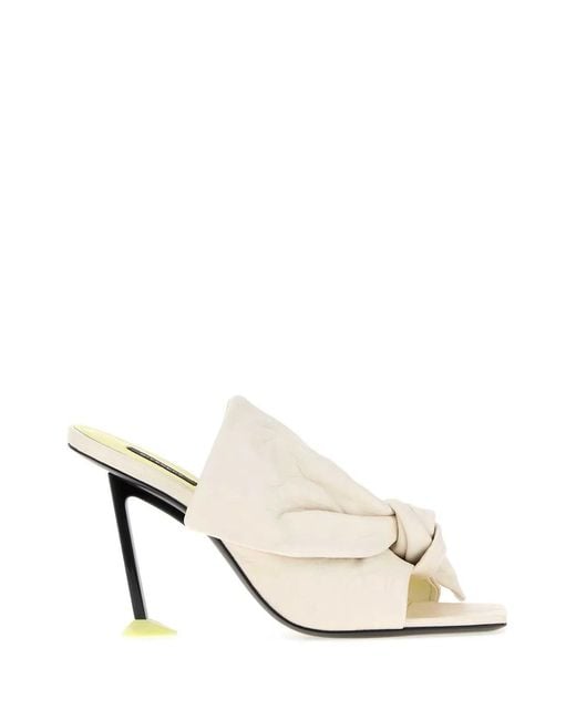 Givenchy White Square Toe Heels