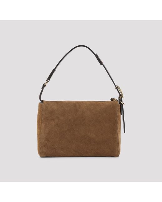 Etro Brown Hobo Suede Shoulder Bag