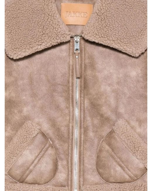 Jakke Natural Aviator Cropped Jacket