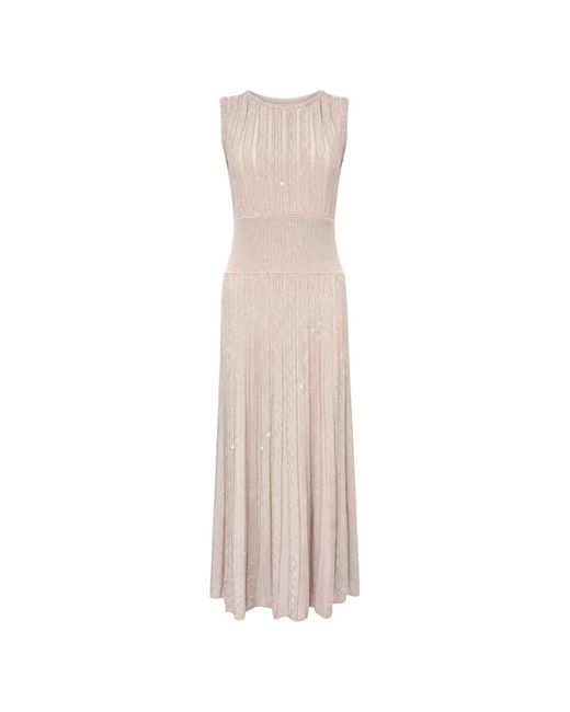 D.exterior Natural Shell Stretch Dress