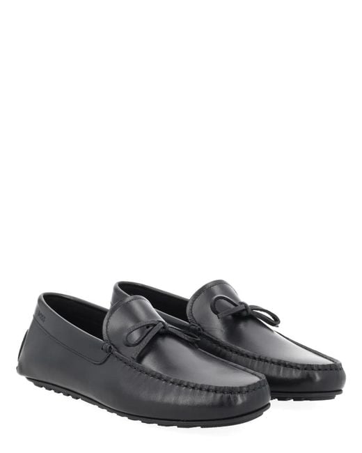 Boss Gray Moccasin With Bow for men