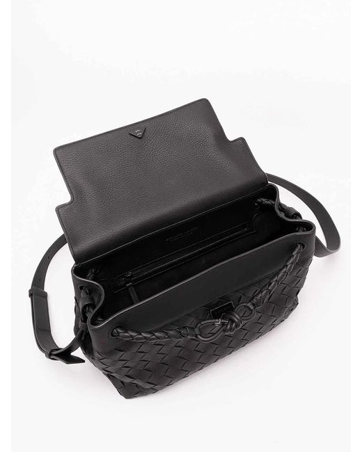 Bottega Veneta Black Small Andiamo Messenger for men