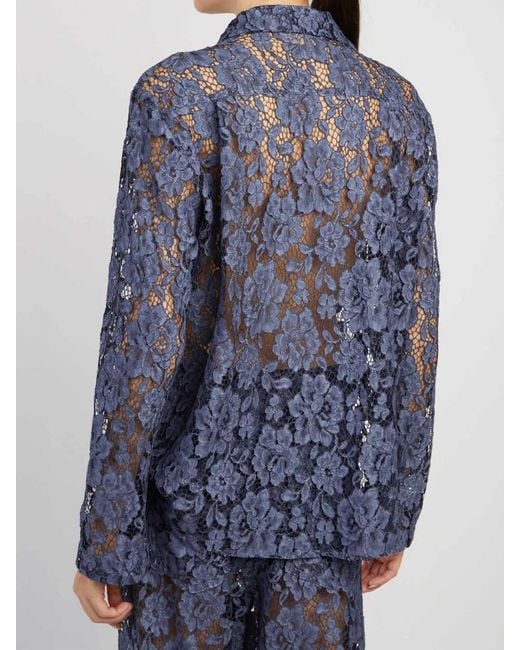 FEDERICA TOSI Blue Lace Shirt