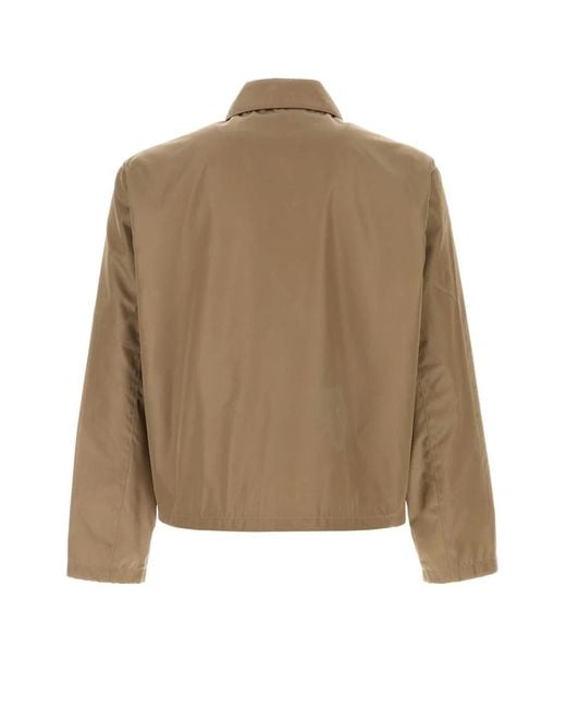 Prada Natural Cappuccino Re-Nylon Jacket for men