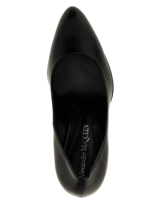 McQueen Black 'Armadillo' Pumps
