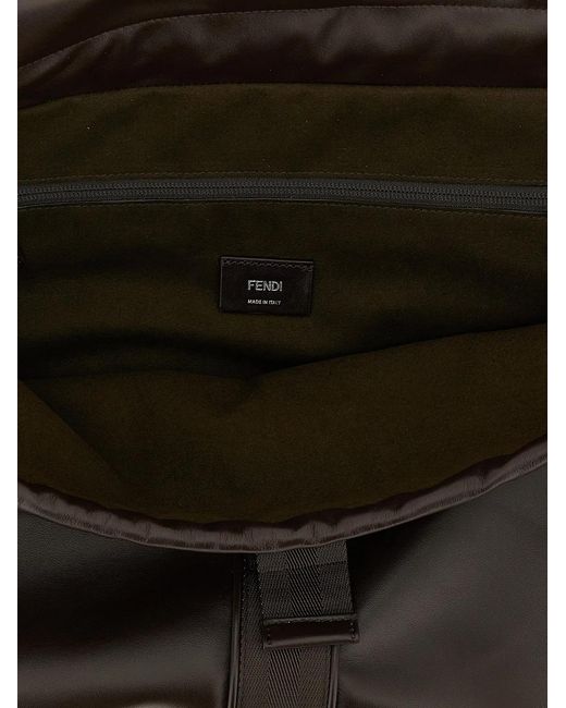 Fendi Black Flux Maxi Messanger' Handbag for men