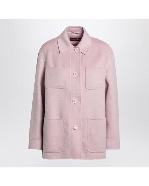 Max Mara Pink Wool Blend Jacket