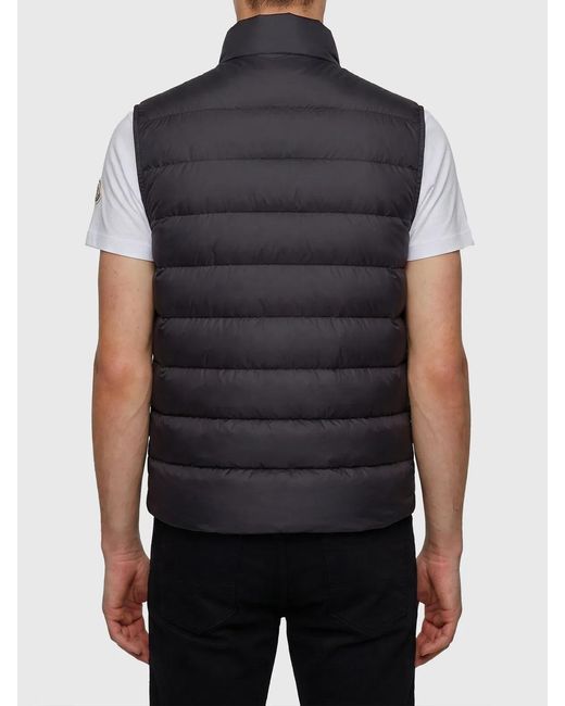 Moncler Black Quilted Padded Gilet for men