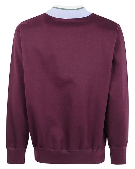 Kolor Purple "Cut & Sew 07" V Neck Sweater for men