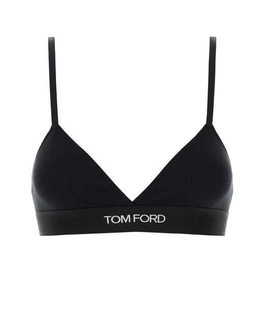 Tom Ford Black Stretch Modal Bra