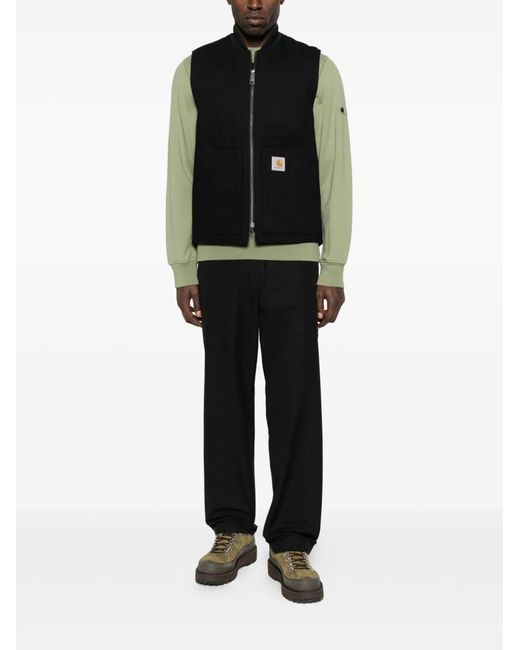 Carhartt Black Padded Cotton Canvas Vest