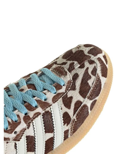Adidas Originals White Samba Og Calf Hair Sneakers