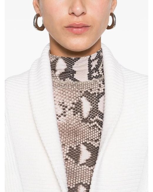 Forte_forte White Virgin Wool Elastane Outerwear