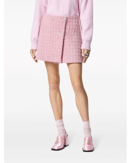 Versace Pink Mini Wrap Skirt