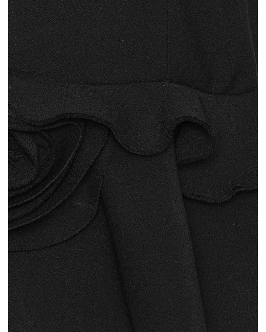 ROTATE BIRGER CHRISTENSEN Black V-Neck Top
