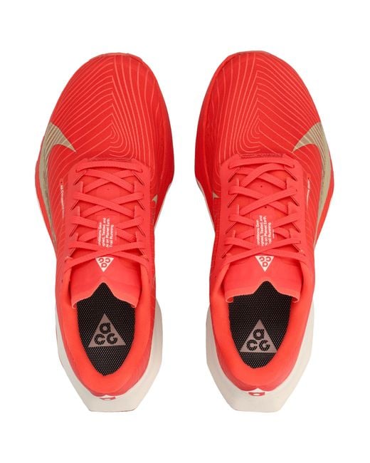 Nike Red Acg Ultrafly Trail Shoes for men