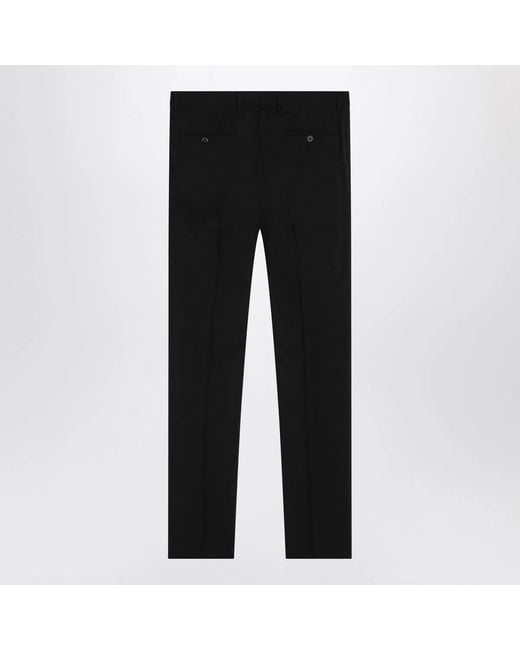 Dolce & Gabbana Black Dolce&Gabbana Single-Breasted Virgin Wool Suit for men