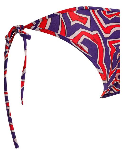 Emilio Pucci Red "Labirinto" Bikini Briefs