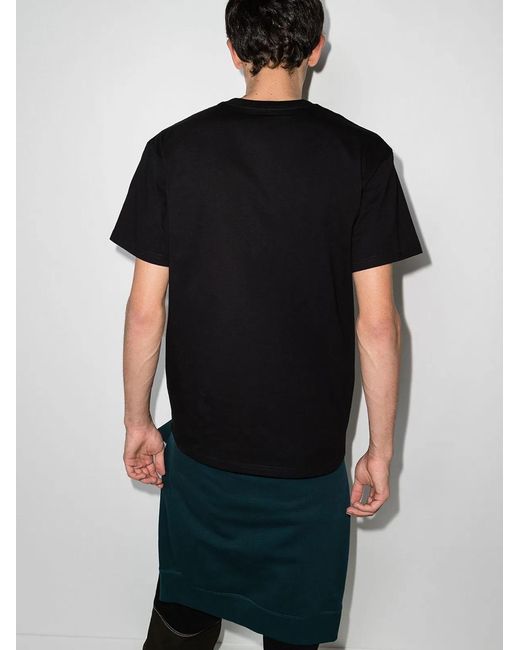 Carhartt Black Chase Logo-Embroidered T-Shirt for men