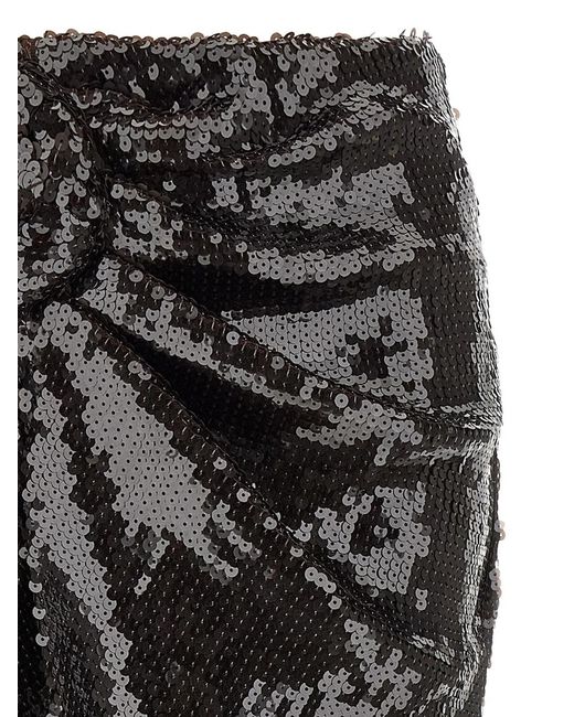 ROTATE BIRGER CHRISTENSEN Black Rotate Birger Christensen 'Sequins Knot' Skirt