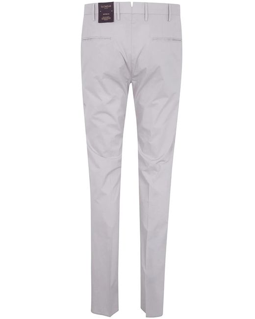 Incotex Gray Classic Chino Trousers for men