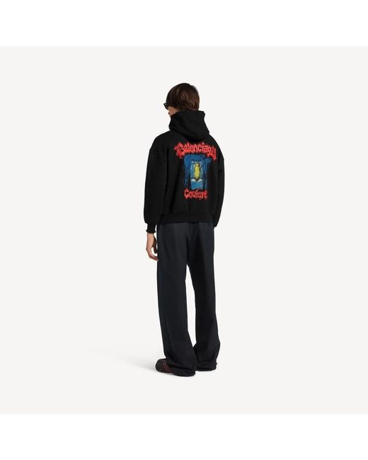 Balenciaga Black Medium Fit Zip Up for men