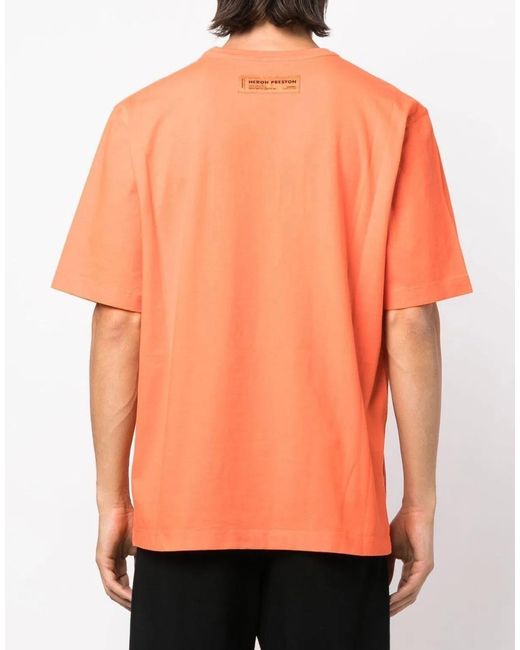 Heron Preston Orange Ctnmb Logo T-Shirt for men