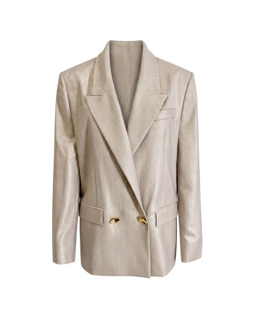 Pinko Natural Polyester Viscose Jacket