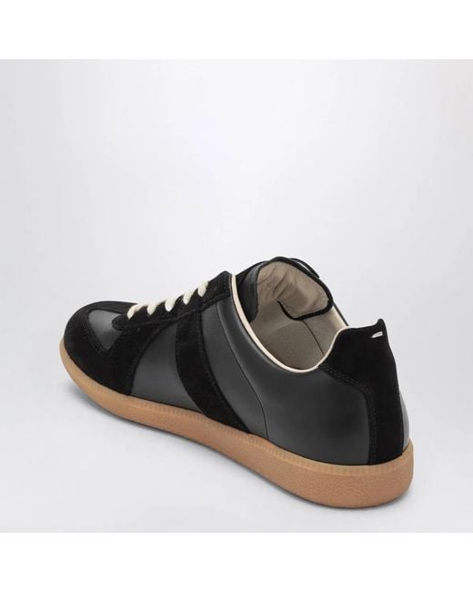 Maison Margiela Black Replica Sneakers for men