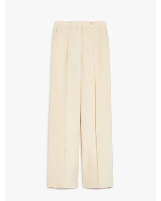 Max Mara White Orario Long Trouser