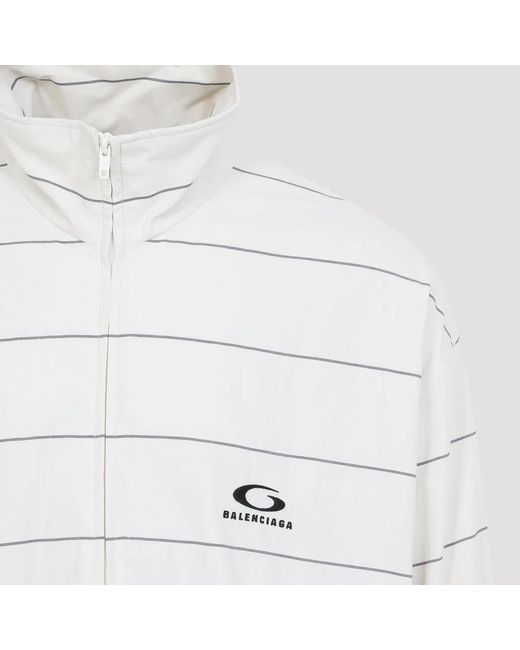 Balenciaga White Dirty Tracksuit Jacket