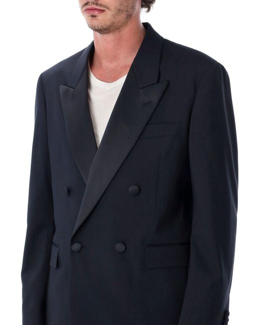 Lardini Blue Double-Breasted Tailored Suit for men