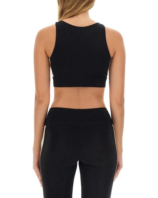 Palm Angels Black Tops With Logo