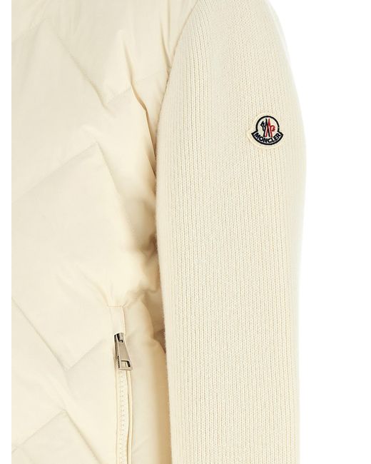 Moncler Natural Padded Cardigan
